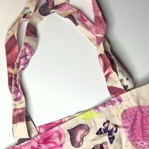 Monki Pink Coquette Canvas Tote Bag